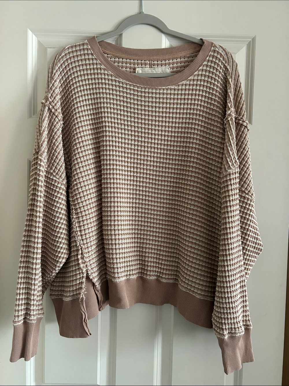 American Eagle this feels seriously lived in waffle knit M